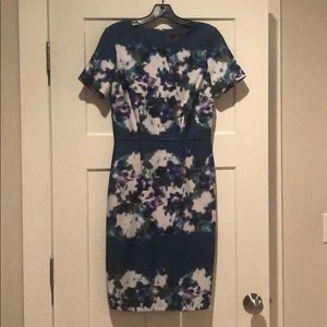 Floral scuba dress